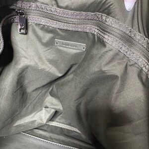 lululemon athletica army green tote bag